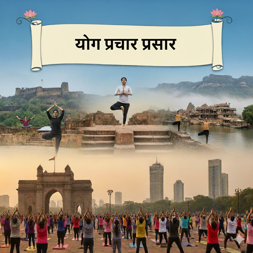 ४. संपूर्ण महाराष्ट्रात योग प्रचार प्रसार करणे